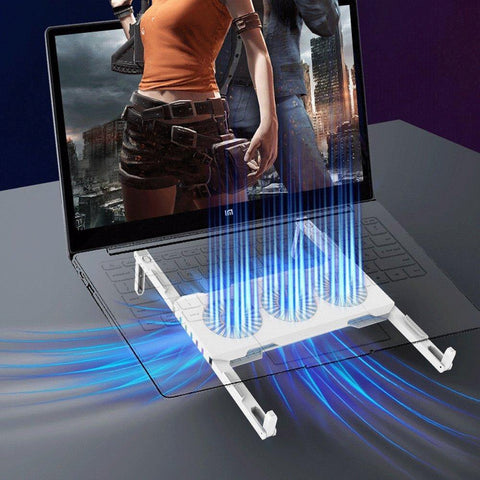 Portable Slim Smart Laptop Cooling Pad USB 3 Fans Gaming Laptop Cooler Fan For 17 Inch Cooler Plug Play For Notebook PC Laptop - Gamer Z Paradise