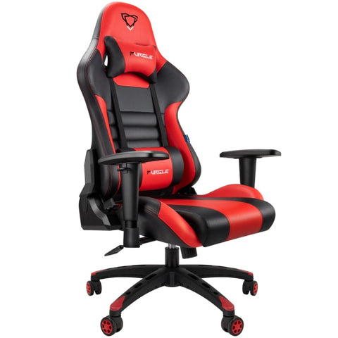Furgle | Pro Series Gaming Chair with Comfortable Lumbar Support (Red & Black) | Gaming Chair