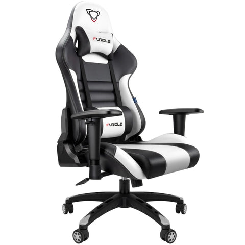 Furgle | Pro Series Gaming Chair with Comfortable Lumbar Support (Red & Black) | Gaming Chair