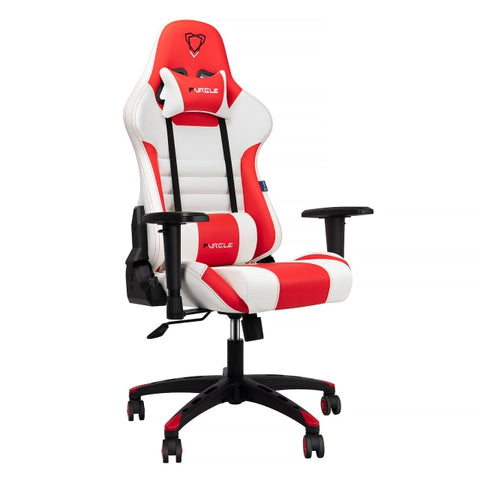 Furgle | Pro Series Gaming Chair with Comfortable Lumbar Support (Red & Black) | Gaming Chair