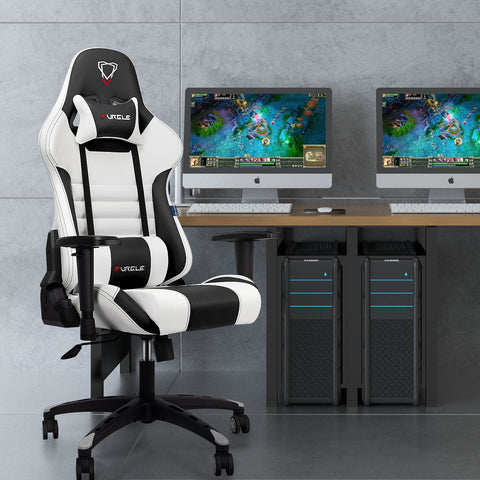 Furgle | Pro Series Gaming Chair with Comfortable Lumbar Support (Red & Black) | Gaming Chair