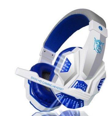 Pu mind pc780 black blue head game Gaming Headset computer YY voice with Mike black blue light headphones - Gamer Z Paradise