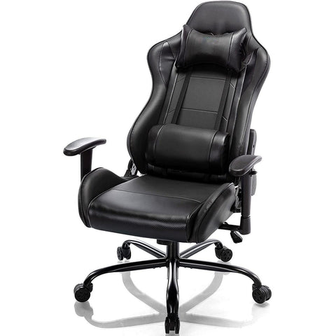 Qoroly Massage Gaming Chair- Racing Computer Chair High Back Office Desk Chair, 360 degree Swivel Task Chair, Adjustable Armrest Lumbar Support Soft Headrest - Gamer Z Paradise