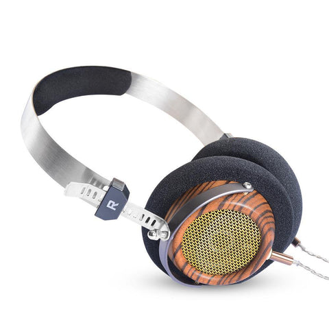 Retro Monitor Open Olive Wood Headphones - Gamer Z Paradise