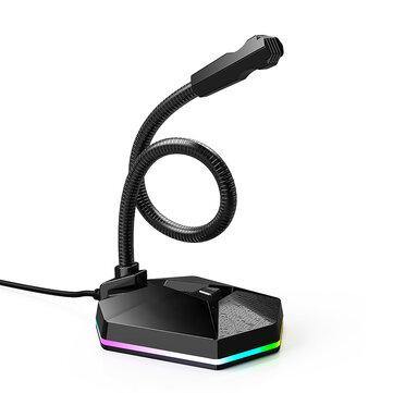 RGB Computer Microphone Wired Microphone Gaming Microphone Desktop Laptop USB Microphone for Podcast Video Game - Gamer Z Paradise
