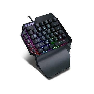 Shipadoo F6 Wired Single Handed RGB Backlight Gaming Keyboard 39 Keys One Hand Ergonomic Game Keypad for PC Laptop Pro PUBG Gamer - Gamer Z Paradise