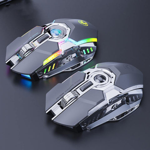 Silent Charging RGB Streamer Horse Racing Wireless Gaming Mouse - Gamer Z Paradise