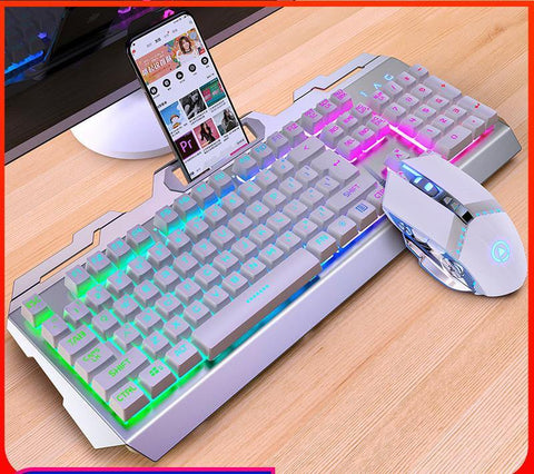 Silver Eagle V2 Gaming Keyboard Mouse Headset Three-Piece Suit Manipulator Feel Keyboard And Mouse Kit Amazon Cross-Border Wholesale - Gamer Z Paradise