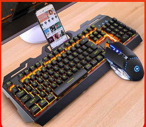 Silver Eagle V2 Gaming Keyboard Mouse Headset Three-Piece Suit Manipulator Feel Keyboard And Mouse Kit Amazon Cross-Border Wholesale - Gamer Z Paradise