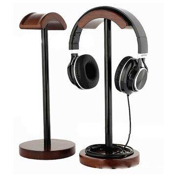 Solid Wood Display Stand Hanger Holder Rack For Gaming Headset bluetooth Earphone Headphone - Gamer Z Paradise