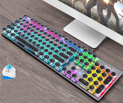 Steampunk Game Real Mechanical Keyboard - Gamer Z Paradise