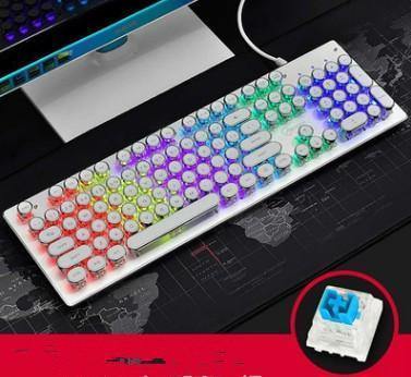 Steampunk Retro Keyboard - Gamer Z Paradise