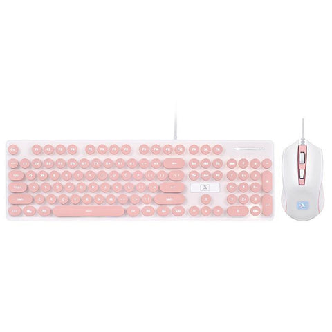 Steampunk Retro Keyboard And Mouse Set Gaming Keyboard And Mouse Set - Gamer Z Paradise