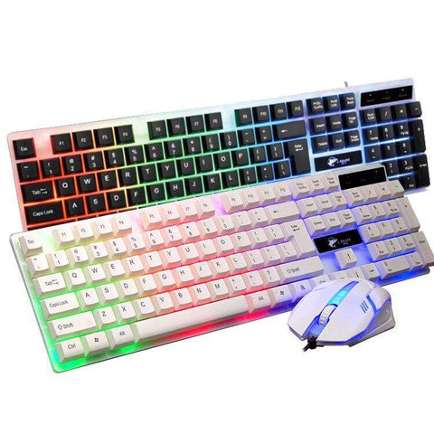 T350 wired luminous keyboard and mouse - Gamer Z Paradise