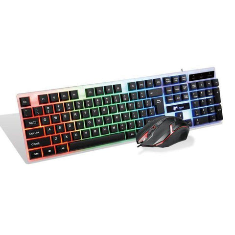 T350 wired luminous keyboard and mouse - Gamer Z Paradise