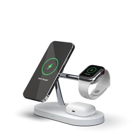 Three-in-one Smart Fast Charging 15W Fast Magnetic Wireless Charger - Gamer Z Paradise