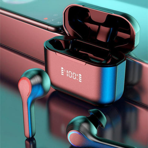 Touch Control Bluetooth Mini Earphones for Sports Music Stereo Digital Display in-ear Wireless Earbuds - Gamer Z Paradise