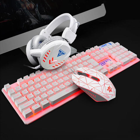usb desktop wired luminous keyboard and mouse set - Gamer Z Paradise