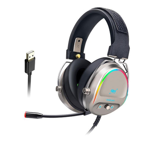 USB Headset Gaming Headset RGB Luminous Gaming Wired Headset With Microphone - Gamer Z Paradise