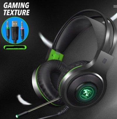 V5000 7.1-channel headphone headset-style eating chicken computer game desktop Internet cafes Jedi survival headset - Gamer Z Paradise