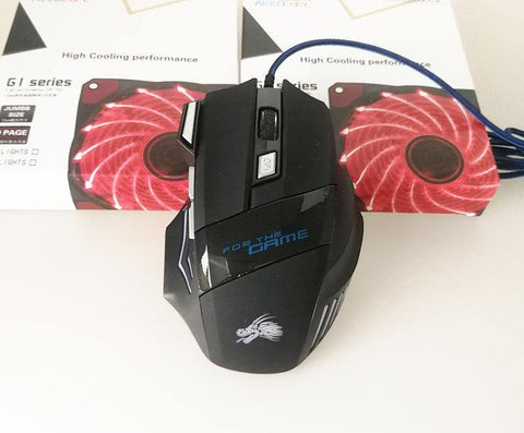 Wired Gaming Mouse 5500DPI 7-Color LED Backlight Optical Mouse Gamer USB 7 Buttons PC Gamer Computer Laptop Desktop Mice - Gamer Z Paradise