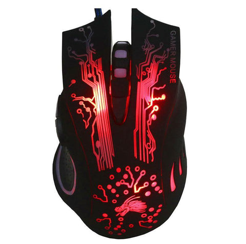 Wired Gaming Mouse 5500DPI 7-Color LED Backlight Optical Mouse Gamer USB 7 Buttons PC Gamer Computer Laptop Desktop Mice - Gamer Z Paradise