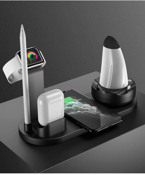 Wireless Charger Three-in-one For Apple Mobile Phone Bluetooth Headset Watch Desktop Multi-function Charger - Gamer Z Paradise