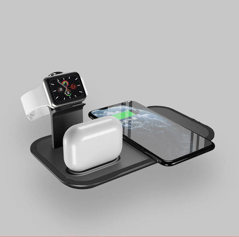Wireless Charger Three-in-one For Apple Mobile Phone Bluetooth Headset Watch Desktop Multi-function Charger - Gamer Z Paradise