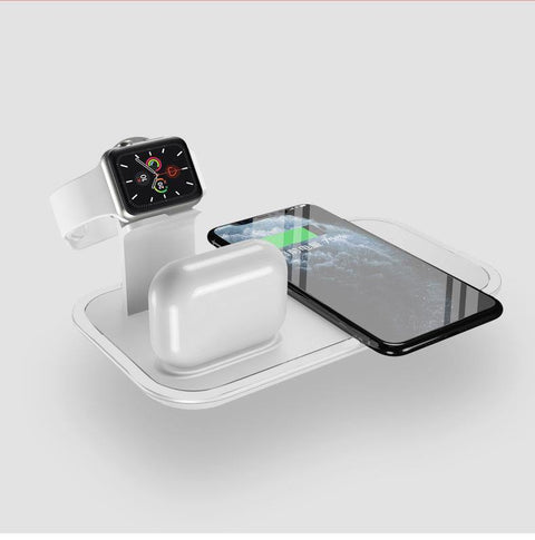 Wireless Charger Three-in-one For Apple Mobile Phone Bluetooth Headset Watch Desktop Multi-function Charger - Gamer Z Paradise