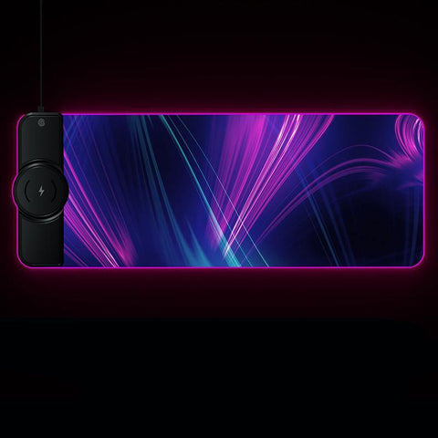 Wireless Charging RGB Mouse Pad, Luminous Mouse Pad, Soft Pad - Gamer Z Paradise