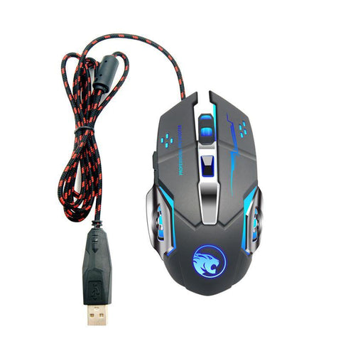 Wireless Gaming Mouse Luminous Mute Rechargeable Wired Office Mouse - Gamer Z Paradise