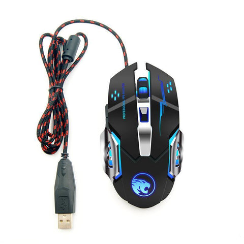 Wireless Gaming Mouse Luminous Mute Rechargeable Wired Office Mouse - Gamer Z Paradise