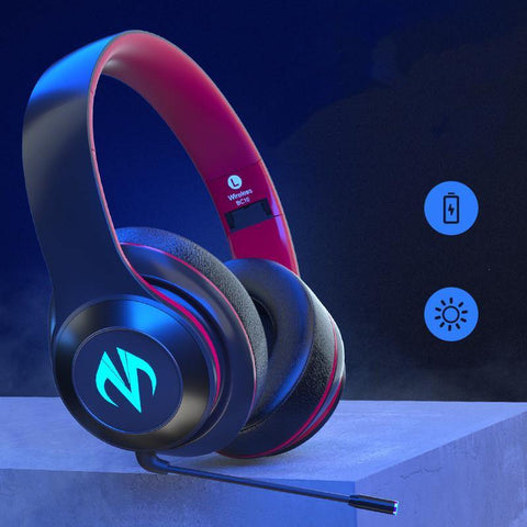 Wireless Headset Bluetooth Sports Gaming Headset  Low-Latency Music Light-Emitting Headset - Gamer Z Paradise
