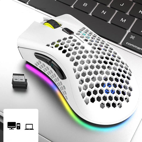 Wireless mouse game luminous RGB electric charging mouse - Gamer Z Paradise