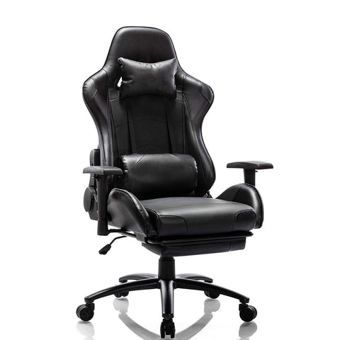 Zibbizo Massage Gaming Chair with Footrest Computer Chair Adjustable Swivel Recliner with Headrest and Lumbar Pillow Desk Chair - Gamer Z Paradise
